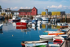 Fishing Boats in Calm Rockport Harbor, Massachusetts
